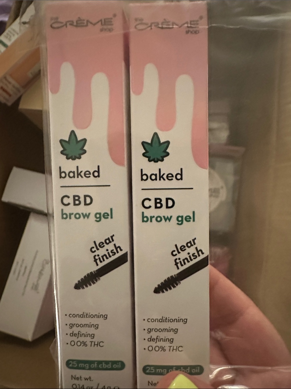 Crème Shop CBD Brow Gel - Clear Finish - Set of 2